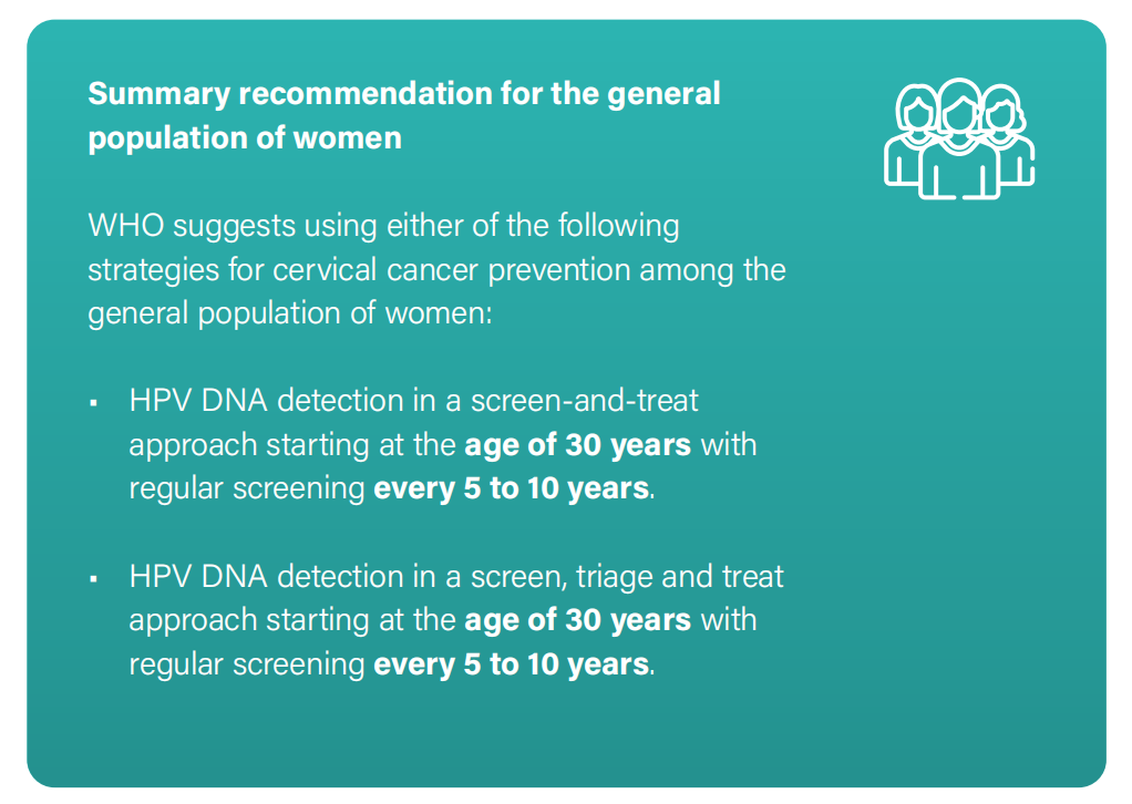 WHO發(fā)布宮頸癌防治新版指南，「推薦HPV-DNA 檢測為宮頸癌首選篩查方法」